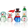 Muñeco de Nieve de Vidrio Soplado Decoración Figuras Navideñas Vidrio Artístico Coleccionable Alegría Festiva Decoración Festiva Regalos de Navidad