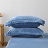 Fronhas de travesseiro quentes de veludo leite estilo Muji japonês Nishikawa para outono e inverno, alta qualidade, cor sólida, fronhas de veludo espessadas, um par de dois