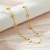 Comercio exterior transfronterizo simple moda titanio acero collar mujeres no se desvanece lujo todo combina personalidad estilo coreano cadena clavícula joyería