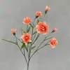 Cravos pequenos de várias cabeças adereços de fotografia flores artificiais decoração de casa hotel flores de seda decoração de casamento Dia do Professor flores falsas