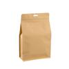 Bolsas de Embalaje Kraft de Sellado Ocho Lados al por Mayor en Stock para Frutas Secas, Té, Bolsas de Embalaje Recubiertas de Aluminio de Grado Alimenticio con Impresión de Logo Disponible