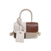 Bolso de Mano con Textura Empalmada de Moda Estilo Coreano Verano 2025 Estilo para Ir al Trabajo Bolso Bandolera de un Solo Hombro Bolso Cuadrado Pequeño de Axila Trendy