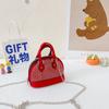 Mini Bolso de Concha para Bebé Moda Bolso Cruzado de Diamante Brillante para Niños Bolso de Joyería a Juego para Salir de Niña Billetera