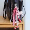 Pingente de Bolsa Série Miu Vermelho Natal Menina Fofa Coração Mochila Pingente de Mochila Chaveiro de Carro Pequeno Presente
