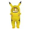 Disfraz Inflable de Pikachu de Halloween Transfronterizo Accesorios Divertidos para Escenario Fiesta Rendimiento Montar Abeja Disfraz Inflable
