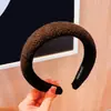 Diadema Mao Xiaotong con ala ancha y esponja de estilo retro francés para mujer, con pinzas pequeñas para el cabello.