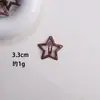 Pasador de Estrella de Dopamina Y2K Lindo para Niña Estrella de Cinco Puntas Pasador de Cabello Color Caramelo Ins Clip BB Clip para Flequillo
