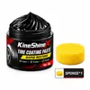 KineShineX Pasta de Recubrimiento Negro Brillante para Llantas 30g Cuidado de Belleza para Automóviles Reparación Protección Pulido de Pared Lateral de Llantas