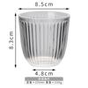 Copo de Flor Retro Pull de Vidro Vertical Café Latte Cup Copo de Suco de Bebida Copo de Água Copo de Café de Alta Permeação