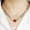 Conjunto de Pulseira e Colar de Areia Roxa Dourada de Alto Teor, Conjunto de Corrente para Clavícula com Contas Dzi de Cinábrio Feito à Mão, Suprimento para Transmissão ao Vivo