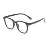 Marco negro de celebridad de internet, montura de gafas para miopía para mujer, se puede equipar con grados, luz anti-azul, adelgazante para cara grande, montura grande lisa, gafas lisas para hombre