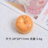 Delicioso Pan Sándwich de Carita Sonriente Juguete de Comida DIY Accesorios de Joyería Pegamento Crema Resina Accesorios Pequeños Agujero Material Hebilla de Zapato