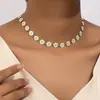 Colar de margarida moda europeia e americana transfronteiriça estilo ins temperamento simples retro colar de flor colar de flor pequena lote