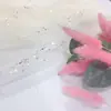 Vestido Tutu de Tule com Lantejoulas Chuva de Meteoros Malha Hexagonal 36A Fantasia de Palco Acessórios Feitos à Mão DIY