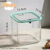 Caja de Almacenamiento de Escritorio con Tapa abatible Acrílico Transparente Caja Organizadora a Prueba de Polvo Habitación Dormitorio Oficina Caja para Mascarillas con Tapa