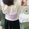 Bolso de Pecho de Color Puro Moda Coreana para Niños y Niñas, Lindo Bolso de Cintura de Estrellita para Bebés 2025 Nuevo Bolso Cruzado para Niños de Moda