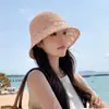 Chapéu de pescador feminino de verão chapéu de sol preto Chapéu de sol para cabeça grande feminina Novo chapéu de sol primavera e outono 2023 Feminino