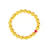 Tienda de oro con arena de oro oro rojo corazón pulsera ojo de gato brillante elegante pulsera ojo de gato joyería de cuentas de transferencia para mujer