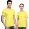 Camiseta holgada de verano de la marca Tide, de algodón blanco, de 200 g, con cuello redondo y manga corta, para hombre y mujer, con estampado de lunares en blanco.
