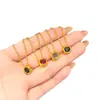 Cor duradoura, colar de contas douradas coloridas, moderno e luxuoso, corrente de clavícula multicolorida, versátil e única, colar dourado areia com toque de alta qualidade