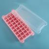 Direto da fábrica cubo de gelo de silicone 36 cavidades com tampa caixa de gelo de silicone quadrado doméstico DIY Molde para cubo de gelo