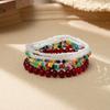 Pulseira de miçangas de arroz estilo oceano terno mulheres estilo ins senso de design pulseira empilhada pulseira de alta qualidade fabricantes de moda atacado