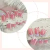 Unhas Europeias e Americanas Simples Usáveis Rosa Francês Cor Contrastante Conjunto para Mãos e Pés Unhas Postiças Produtos para Unhas Removíveis Atacado Transfronteiriço