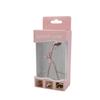 Fábrica atacado pêssego cabo cílios curler com pente em forma de ventilador grande angular lateral pente lateral clipe beleza maquiagem curling ferramenta de cílios