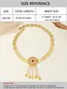 Cadena de Cintura Metálica de Estilo Étnico Europeo y Americano Transfronteriza con Monedas de Oro, Perlas, Borlas de Rubí, Accesorios para Vestido de Cadena