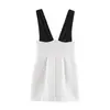Comercio Exterior 2026 Verano Nuevo Estilo Europeo y Americano Moda Femenina Sexy Chica Caliente Patchwork Mini Vestido 2180381