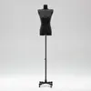 Loja de roupas versão coreana preto ombro plano manequim feminino meio comprimento janela ângulo reto ombro falso boneca corpo inteiro manequim exposição suporte