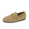 Zapatos de Mocasín Retro Perezosos de Primavera para Mujer Estilo Británico Suela Suave Talla Grande Fondo Plano Zapatos de Conducir Zapatos Individuales