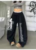 Calça Casual Estampada Mármore com Letras de Fogo Cimitarra Vibe Unissex Marca Tendência Cintura com Cordão Calça Jogger de Perna Larga