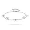 Pulsera Delgada de Plata Pura S999 con Números Romanos Cintura Fina Minimalista de Alta Gama Pulsera Totalmente Diamantada Joyería de Personalidad de Nicho Venta al por Mayor