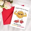 Tarjetas de agradecimiento para compra directa transfronteriza con juego de sobres, se pueden escribir a mano con mensajes y bendiciones, tarjetas de texto plegables