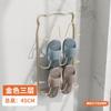 Zapatero multifuncional de pared para interiores, para el hogar, para zapatillas, para baño, de hierro sin perforaciones