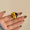 Anel de Besouro Chubby Esmaltado Gota de Óleo Colorido Desenho Animado Doce Europeu e Americano Anel de Besouro Picante Fofo Ins