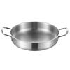 Olla para fideos instantáneos estilo coreano binaural ejército pequeña olla caliente red social olla para ramen fondo plano mariscos olla seca olla de sopa de acero inoxidable