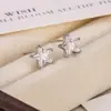 Pendientes de Estrella de Cinco Puntas de Circonita Super Brillantes para Mujer, Lujo Ligero, Exquisitos y de Alta Gama, Pendientes de Estilo Nuevo, Pendientes Súper de Hada y de Hermoso Temperamento