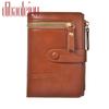 Moda Cartera Corta Pequeña Nueva 2023 Multifunción Cartera de Mujer Cuero PU Cierre de Cremallera Plegable Monedero
