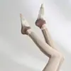 Calcetines de Yoga de Longitud Media con Degradado Otoño e Invierno para Mujer, Calcetines Antideslizantes Específicos para Pilates, Algodón Profesional para Deportes y Fitness al por Mayor Calcetines Gruesos
