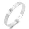 Pulseira Estilo Étnico Banhada a Prata Esterlina 925 com Mantra de Seis Caracteres Método Antigo Pulseira do Sutra do Coração de Lótus Pulseira do Sutra da Boca Viva Feminina