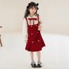 Vestido de Niña Primavera 2026 Nuevo Elegante Moda Estilo Universitario Vestido de Princesa para Niños Mayores Conjunto de Dos Piezas Dropshipping