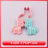 Molde para Galletas Serie Animales de Granja Cerdo y Cordero Molde para Galletas Dibujos Animados 3D Galletas Impresas Simuladas DIY