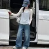 Conjunto de Otoño 2026 para Niñas, Conjunto de Camiseta y Jeans Falsos de 2 Piezas para Niñas Mayores y Pequeñas