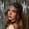 Cross-border Novos acessórios de strass Exótico Multi-camadas Headchain Party Party Sexy Headwear Corrente de cabelo