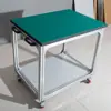 Perfil de aleación de aluminio Mesa de trabajo antiestática Laboratorio Fábrica Carrito de herramientas móvil con ruedas Carrito giratorio de acero inoxidable