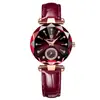 Reloj Suizo Nuevo Impermeable para Mujer con Correa de Cuero Reloj de Cuarzo Transmisión en Vivo Dropshipping
