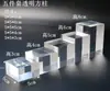 Coluna Quadrada Transparente de Acrílico Suporte de Cristal Modelo de Brinquedo Suporte de Exibição Cosméticos Joias Base de Porcelana Antiga
