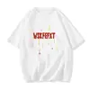 Camiseta Trendy Estilo Americano con Estampado de Estrellas de Colores, Manga Corta para Verano, Diseño para Hombre con Corte Holgado Versátil, Top Casual para Pareja